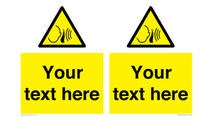 Custom warning sudden loud noise